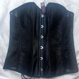 Brand new with tags black Corset Top Adjustable Medium Adore ME